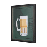 Beer Poster Lager by Mercana Studio a Hand Embellished Textured Framed Art Print from Mercana - Luna Furniture