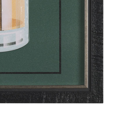 Beer Poster Lager by Mercana Studio a Hand Embellished Textured Framed Art Print from Mercana - Luna Furniture