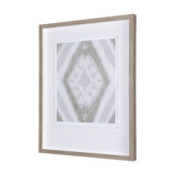 Ikat Patterns III by Silvia Krause a Hand Embellished Textured Framed Art Print Matted under Glass from Mercana - Luna Furniture