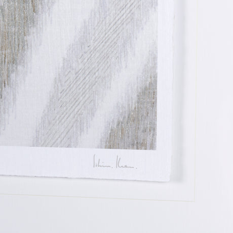Ikat Patterns III by Silvia Krause a Hand Embellished Textured Framed Art Print Matted under Glass from Mercana - Luna Furniture