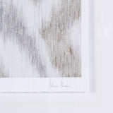 Ikat Patterns IV by Silvia Krause a Hand Embellished Textured Framed Art Print Matted under Glass from Mercana - Luna Furniture