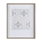 Ikat Patterns VI by Silvia Krause a Hand Embellished Textured Framed Art Print Matted under Glass from Mercana - Luna Furniture