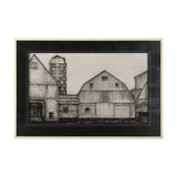 Barn Buildings I by CV a Hand Embellished Textured Framed Art Print Matted under Glass from Mercana - Luna Furniture
