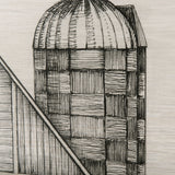 Barn Buildings I by CV a Hand Embellished Textured Framed Art Print Matted under Glass from Mercana - Luna Furniture