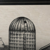 Barn Buildings II by CV a Hand Embellished Textured Framed Art Print Matted under Glass from Mercana - Luna Furniture