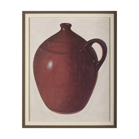Redware Jug by Mercana Studio a Hand Embellished Textured Framed Art Photograph from Mercana - Luna Furniture