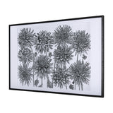 Dahlia Study - Detail by Mercana Studio Hand Embellished Textured Framed Art Photo Matted under Glas from Mercana - Luna Furniture