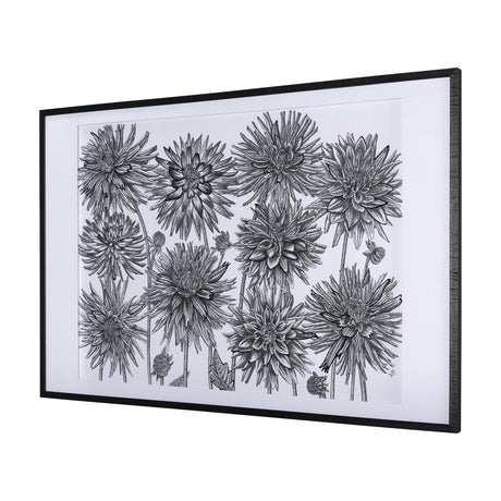 Dahlia Study - Detail by Mercana Studio Hand Embellished Textured Framed Art Photo Matted under Glas from Mercana - Luna Furniture
