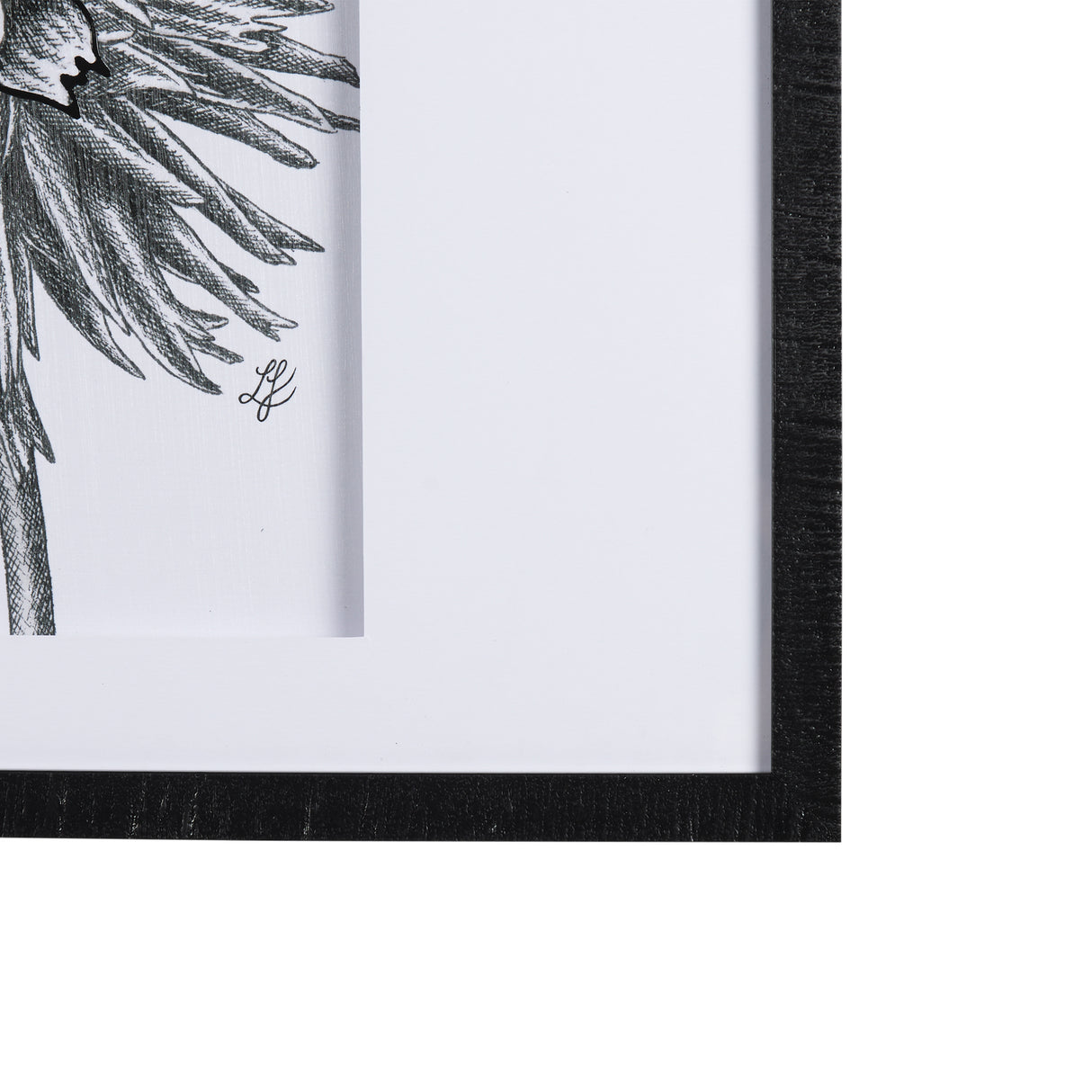 Dahlia Study - Detail by Mercana Studio Hand Embellished Textured Framed Art Photo Matted under Glas from Mercana - Luna Furniture