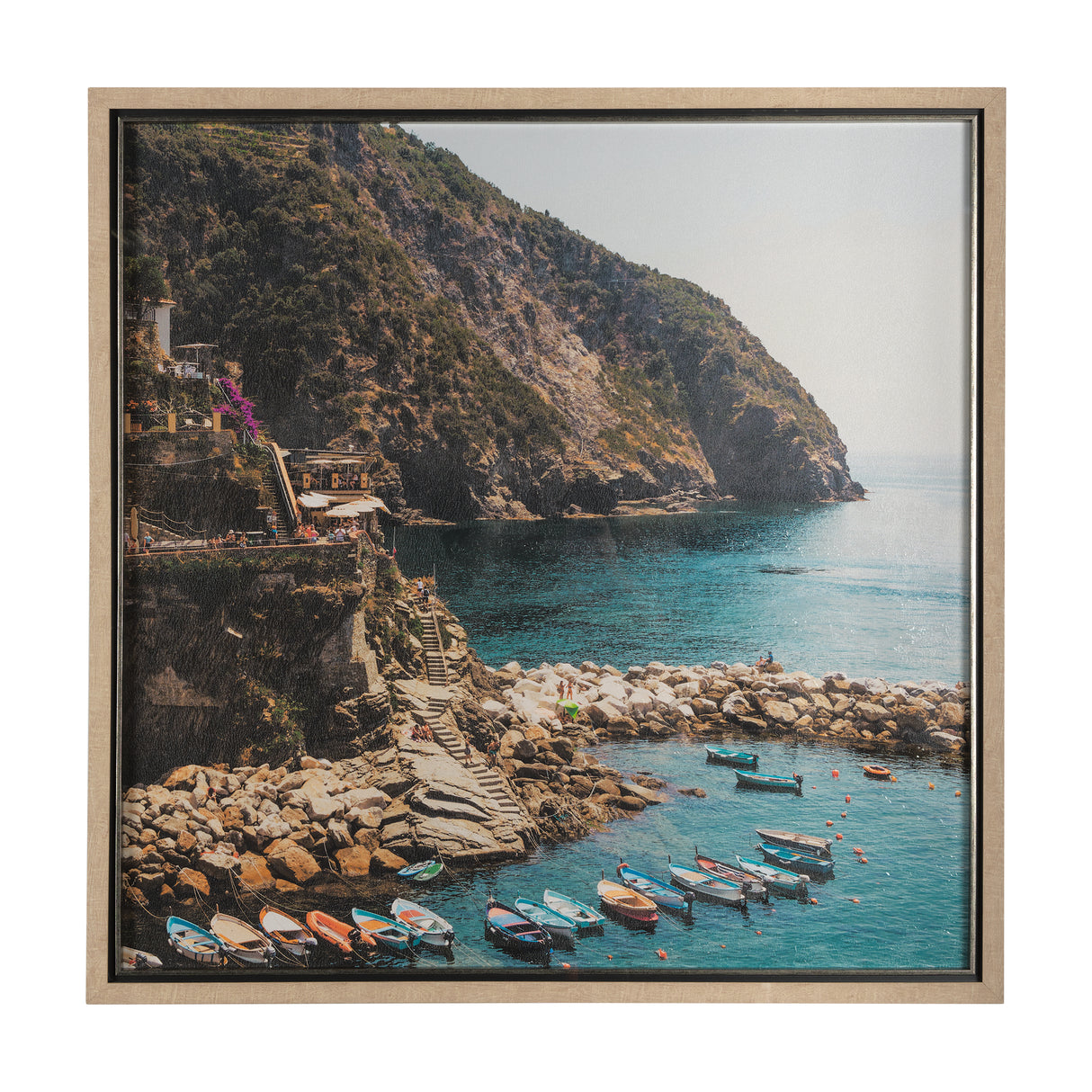 Cliffside View by Mercana Studio a Hand Embellished Textured Framed Art Photo Matted under Glass from Mercana - Luna Furniture