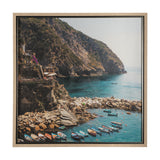 Cliffside View by Mercana Studio a Hand Embellished Textured Framed Art Photo Matted under Glass from Mercana - Luna Furniture