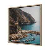 Cliffside View by Mercana Studio a Hand Embellished Textured Framed Art Photo Matted under Glass from Mercana - Luna Furniture