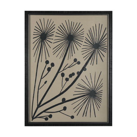 Simple Floral - Grow by Mercana Studio Hand Embellished Textured Framed Art Photo Matted under Glass from Mercana - Luna Furniture