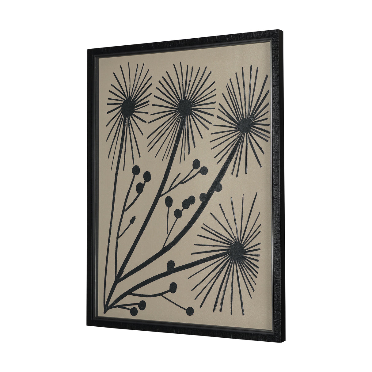 Simple Floral - Grow by Mercana Studio Hand Embellished Textured Framed Art Photo Matted under Glass from Mercana - Luna Furniture