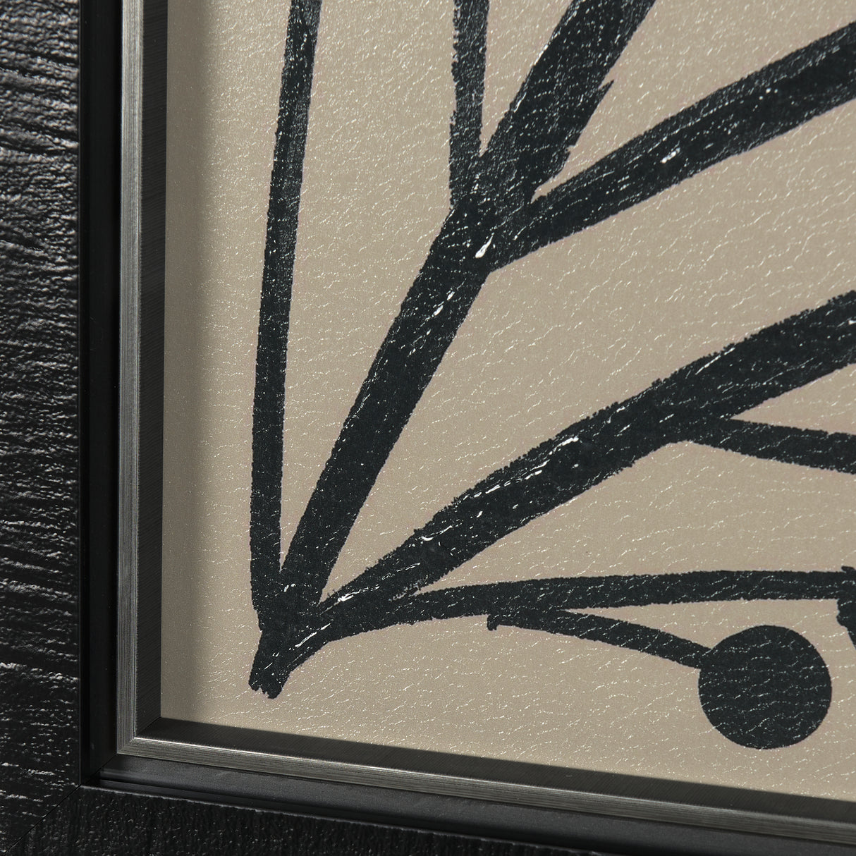 Simple Floral - Grow by Mercana Studio Hand Embellished Textured Framed Art Photo Matted under Glass from Mercana - Luna Furniture
