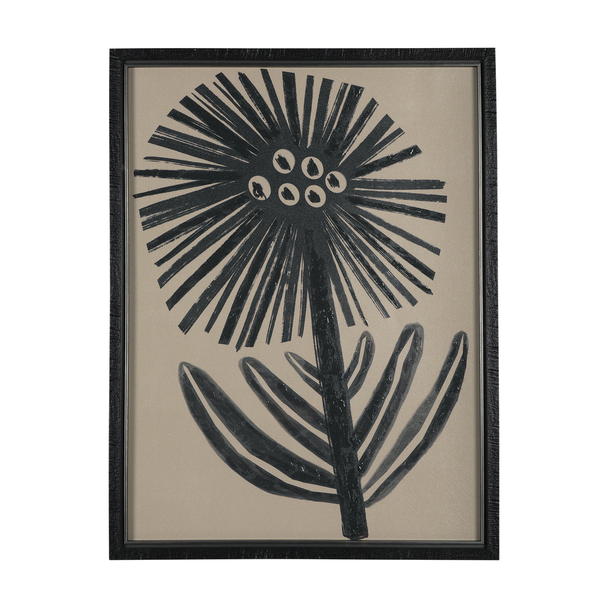 Simple Floral - Bloom by Mercana Studio Hand Embellished Textured Framed Art Photo Matted under Glas from Mercana - Luna Furniture