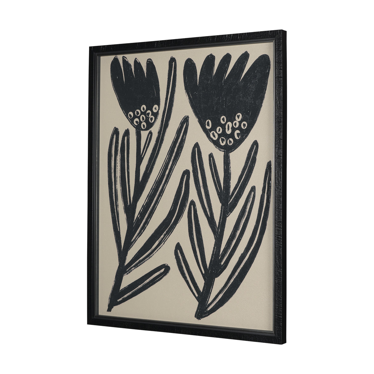 Simple Floral - Lively by Mercana Studio Hand Embellished Framed Art Photo Matted under Glass from Mercana - Luna Furniture