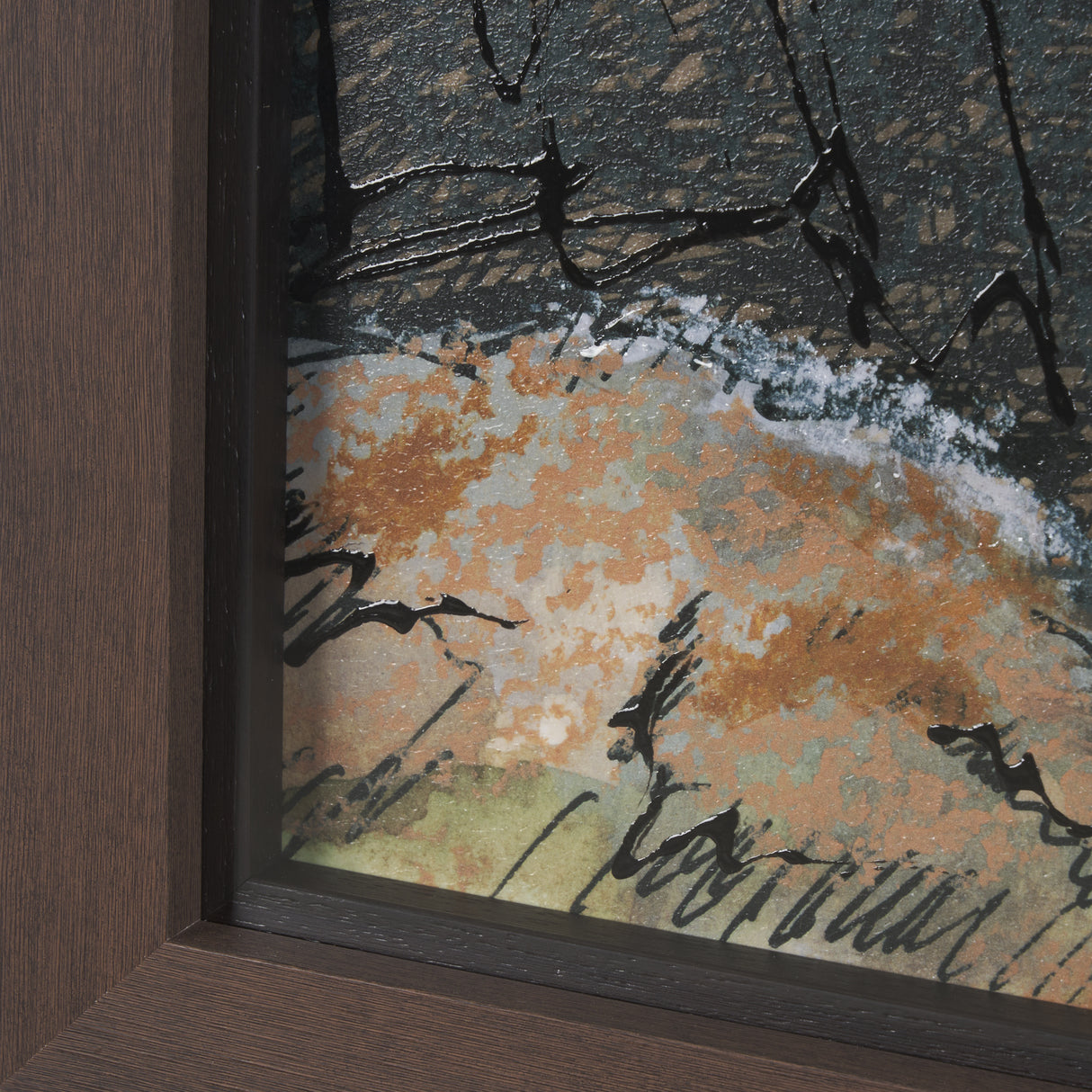 Canyon View by Mercana Studio a Hand Embellished Textured Framed Art Print Matted under Glass from Mercana - Luna Furniture
