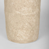 Rama Small Beige Paper Mache Floor Vase from Mercana - Luna Furniture