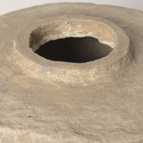 Rama Large Beige Paper Mache Floor Vase from Mercana - Luna Furniture
