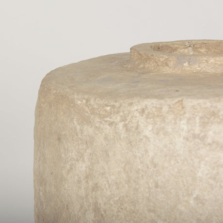 Rama Large Beige Paper Mache Floor Vase from Mercana - Luna Furniture