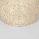 Rama Large Beige Paper Mache Floor Vase from Mercana - Luna Furniture