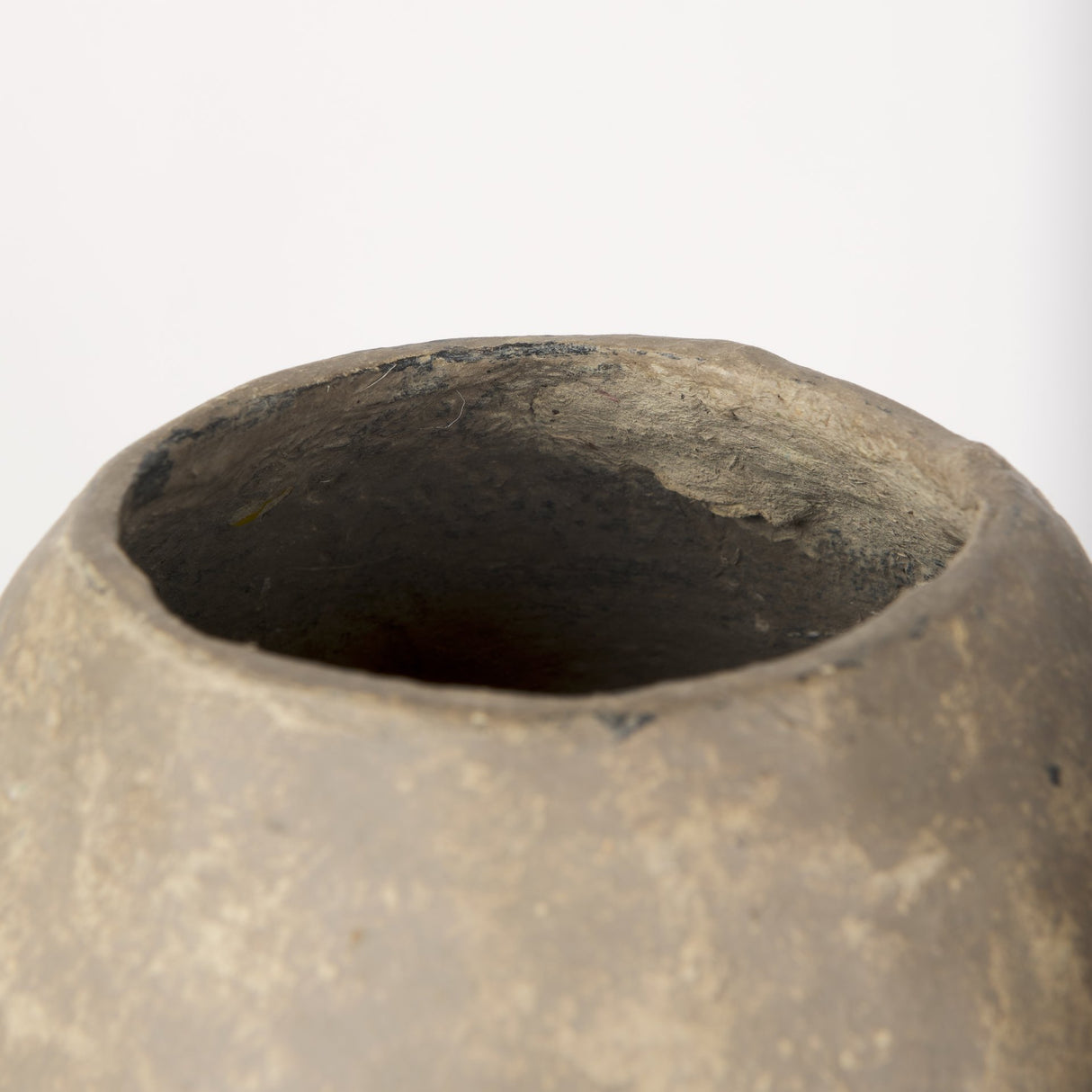 Rundal Large Gray Paper Mache Vase from Mercana - Luna Furniture