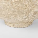 Sonu Set of 2 Beige Paper Mache Half-Pot Bowls from Mercana - Luna Furniture