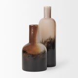 Marans Short Amber Multi-Color Glass Vase from Mercana - Luna Furniture