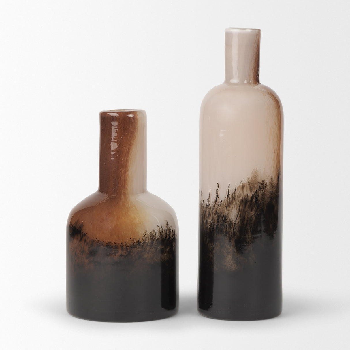 Marans Tall Amber Multi-Color Glass Vase from Mercana - Luna Furniture
