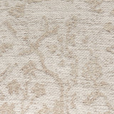 Khloe Small Cream Pouf from Mercana - Luna Furniture