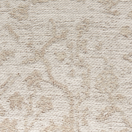 Khloe Small Cream Pouf from Mercana - Luna Furniture
