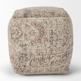 Khloe Small Taupe Pouf from Mercana - Luna Furniture
