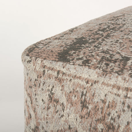 Khloe Small Taupe Pouf from Mercana - Luna Furniture