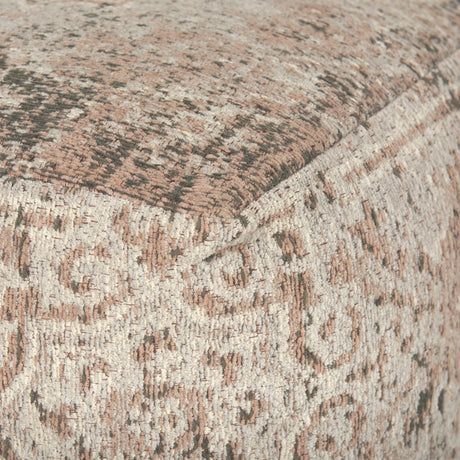 Khloe Small Taupe Pouf from Mercana - Luna Furniture