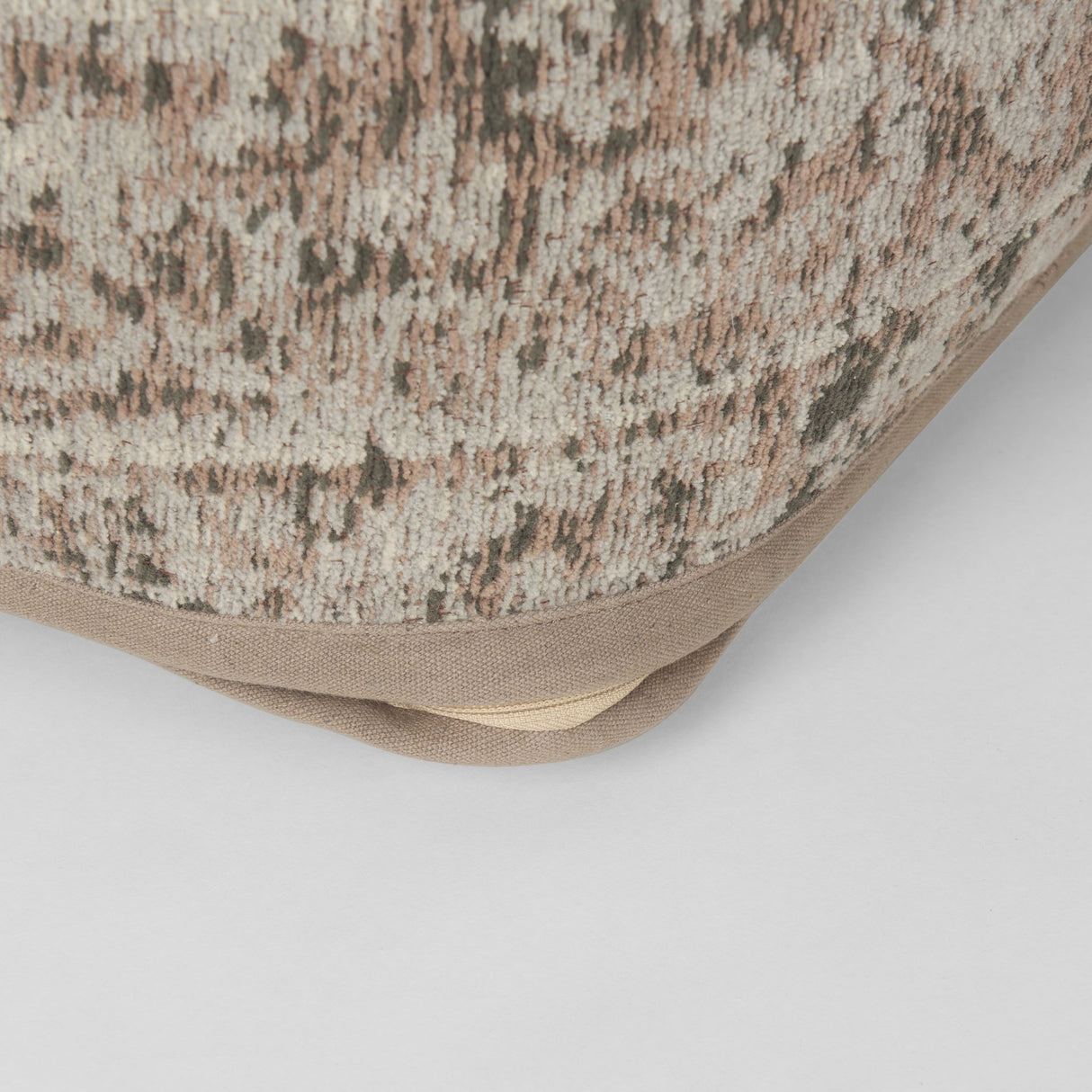 Khloe Small Taupe Pouf from Mercana - Luna Furniture