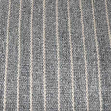 Kensie Large Blue Striped Pouf from Mercana - Luna Furniture