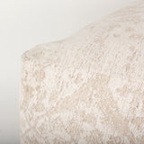 Khloe Large Cream Pouf from Mercana - Luna Furniture