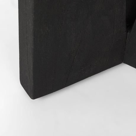 Mattius Black Wood Accent Table from Mercana - Luna Furniture