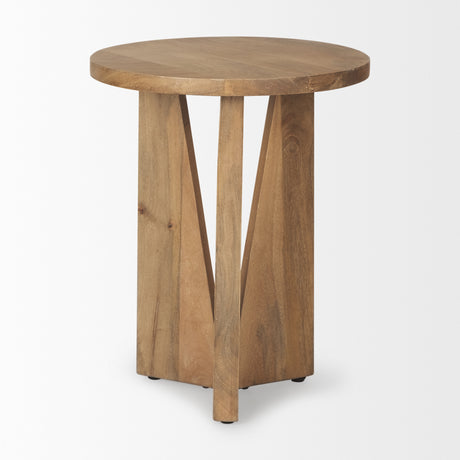 Mattius Light Wood Accent Table from Mercana - Luna Furniture