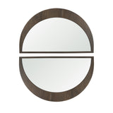 Celeste Dark Brown Wood Small Mirror from Mercana - Luna Furniture