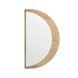 Celeste Light Brown Wood Small Mirror from Mercana - Luna Furniture
