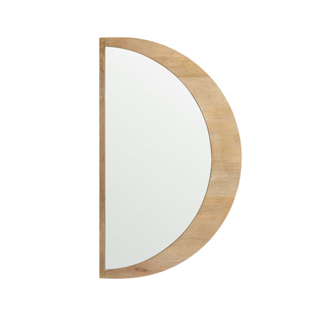 Celeste Light Brown Wood Small Mirror from Mercana - Luna Furniture
