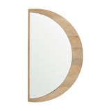 Celeste Light Brown Wood Large Mirror from Mercana - Luna Furniture