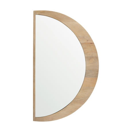 Celeste Light Brown Wood Large Mirror from Mercana - Luna Furniture