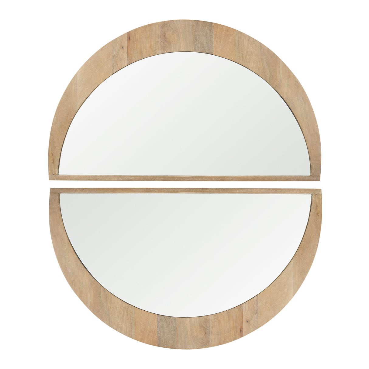 Celeste Light Brown Wood Large Mirror from Mercana - Luna Furniture