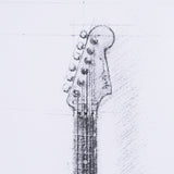 Guitar I by Mercana Studio a Hand Embellished Textured Framed Art Print Matted under Glass from Mercana - Luna Furniture