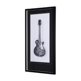 Guitar III by Mercana Studio a Hand Embellished Textured Framed Art Print Matted under Glass from Mercana - Luna Furniture