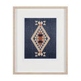 Blue Tapestry I by Mercana Studio a Hand Embelished Textured Framed Art Print Matted under Glass from Mercana - Luna Furniture