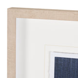 Blue Tapestry I by Mercana Studio a Hand Embelished Textured Framed Art Print Matted under Glass from Mercana - Luna Furniture